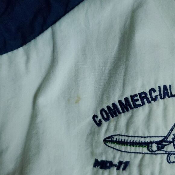 Vintage 80s Boeing Flight Bomber Men's Size XL McDonnell Douglas Pilot Aviator - Picture 11 of 16